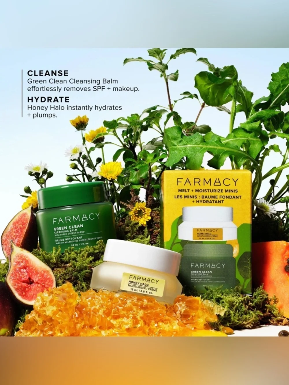 Farmacy Melt + Moisturize Minis Set